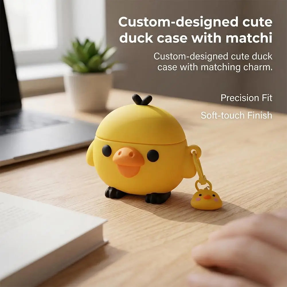 Yellow Chick Design Bluetooth Headset Protective Cover For AirPods Pro3 Light Protable Soft Silicone Earphones Protective Case Peaceful Pleasures Health and Wellness