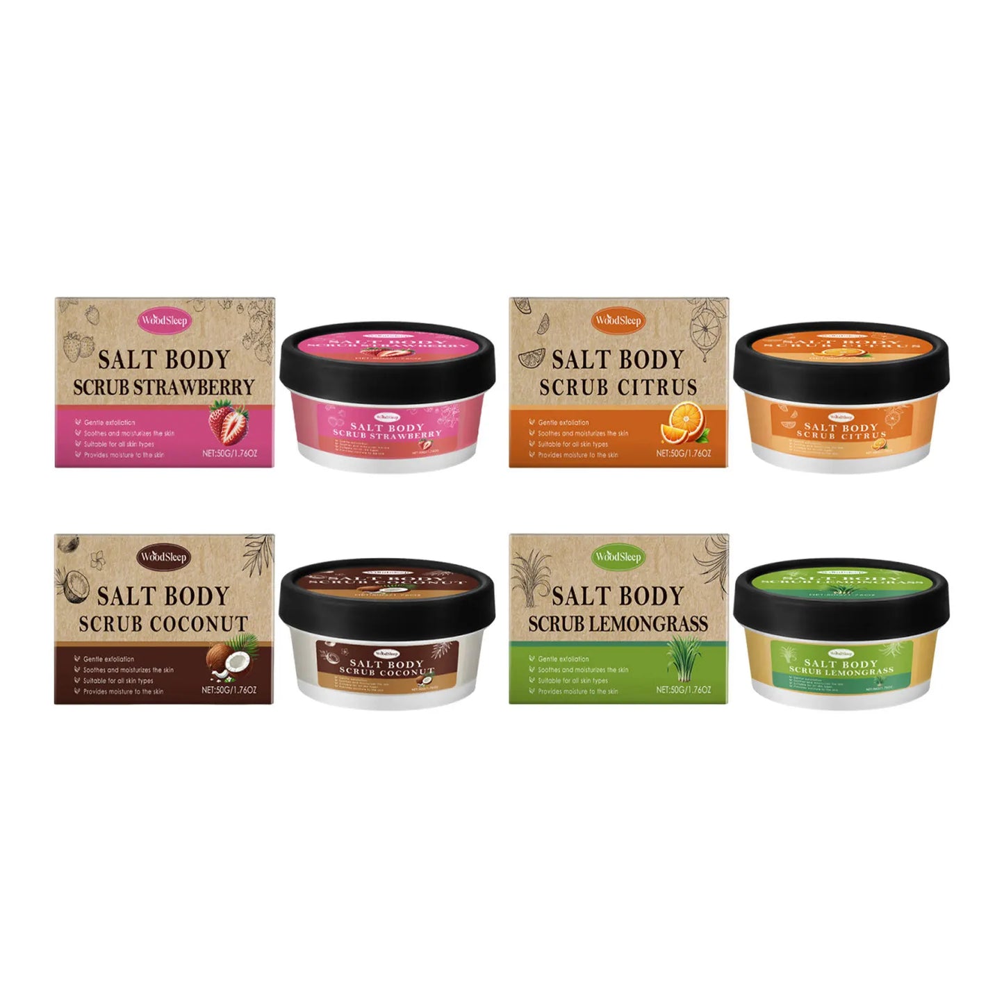Antioxidant Body Scrub – Exfoliates, Firms & Nourishes Skin Body Scrub Peaceful Pleasures Health and Wellness 4PC Boxed