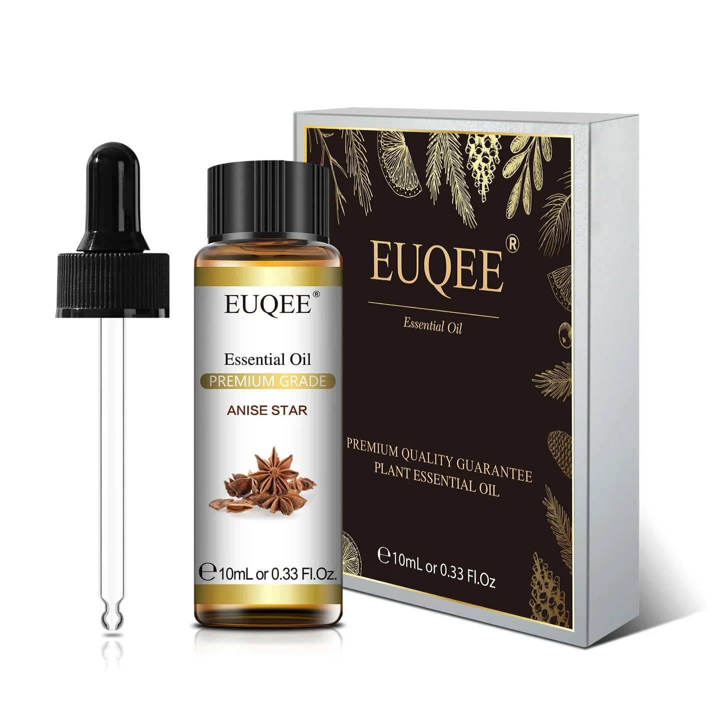 EUQEE 10ml Pure Essential Oil – Lavender, Jasmine & More