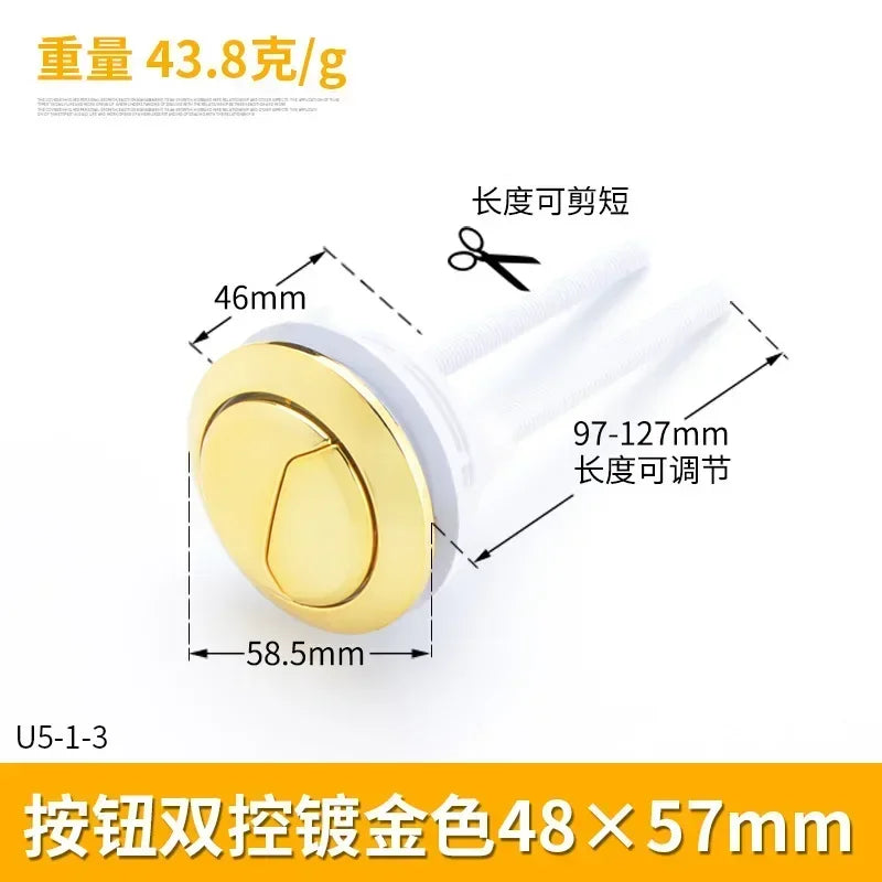 Dual Flush Toilet Tank Button 38mm 48mm 58mm | Push Button