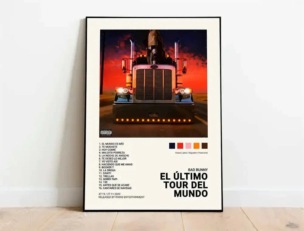Nordic Pop Rapper Quevedo Poster Aesthetics Mora Feid Eladio Carrion Rauw AlejanDro Music Album Canvas Print Wall Art Home Decor Peaceful Pleasures Health and Wellness