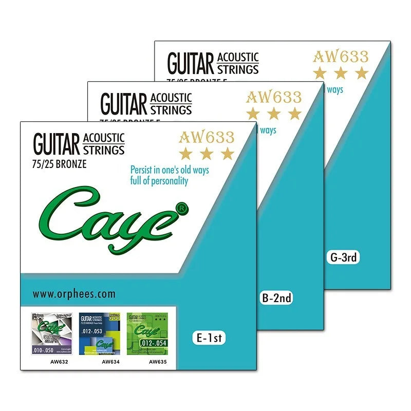 Cross Caye Folk Guitar String 1 2 3 4 5 6 Single Strings Loose