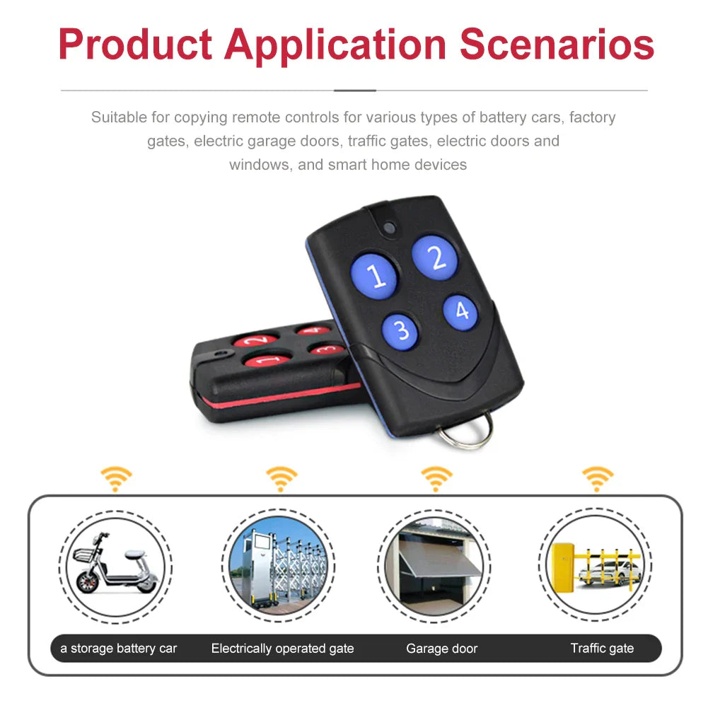 Universal Copy Remote Control 260–868MHz | 4-Channel RF Transmitter