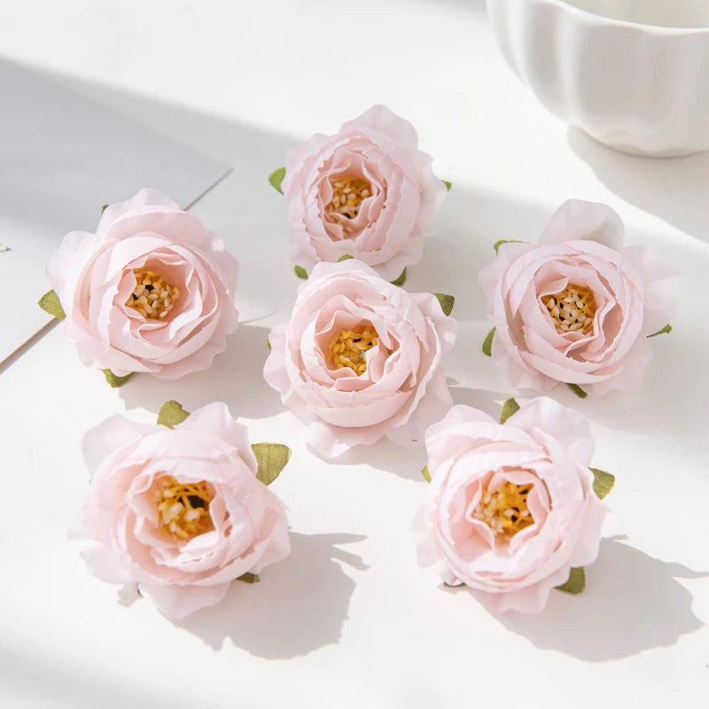 Multicolor Silk Artificial Roses 10/30 Pcs – Wedding & Home Decor