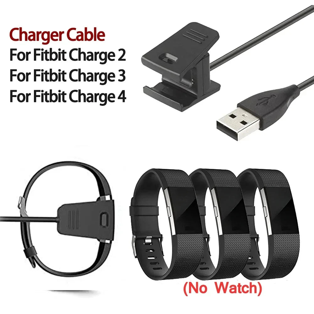Replacement USB Charger Cord For Fitbit Charge 2 Charger Cable For Fitbit Charge 3 4 Smart Watch Dock Charging Cable Peaceful Pleasures Health and Wellness