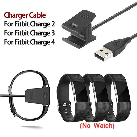 Replacement USB Charger Cord For Fitbit Charge 2 Charger Cable For Fitbit Charge 3 4 Smart Watch Dock Charging Cable Peaceful Pleasures Health and Wellness