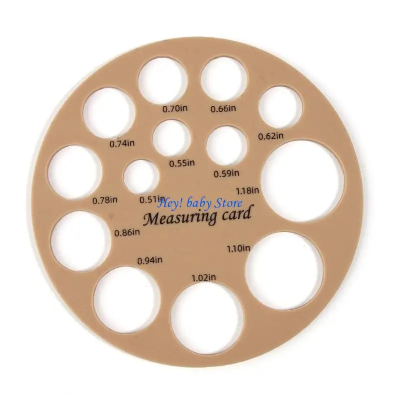 Silicone Nipple Measuring Card | Breast Flange Sizing Ruler