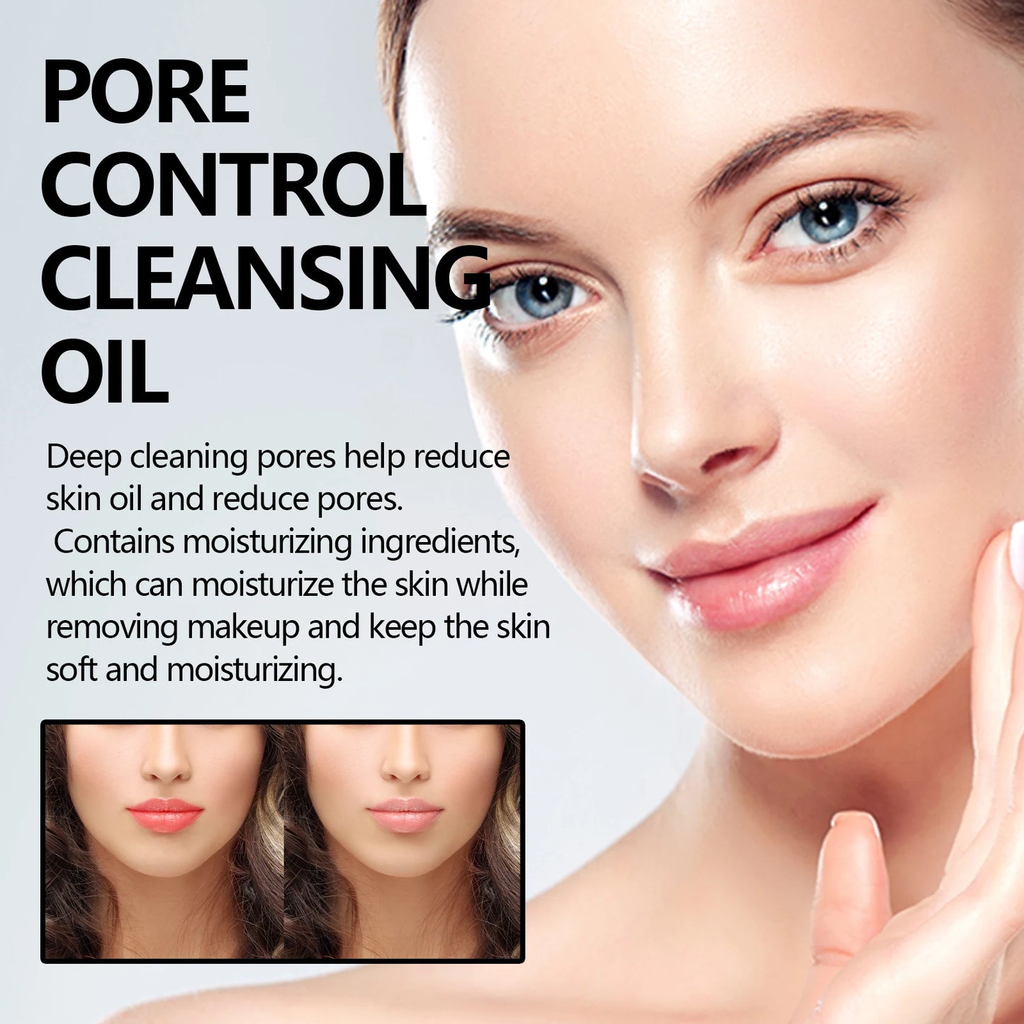 Pore Control Makeup Removal Cleansing Oil Gentle Makeup Removal Caring Skin Moisturizing Brightening Deep Cleansing Pore Skin Peaceful Pleasures Health and Wellness
