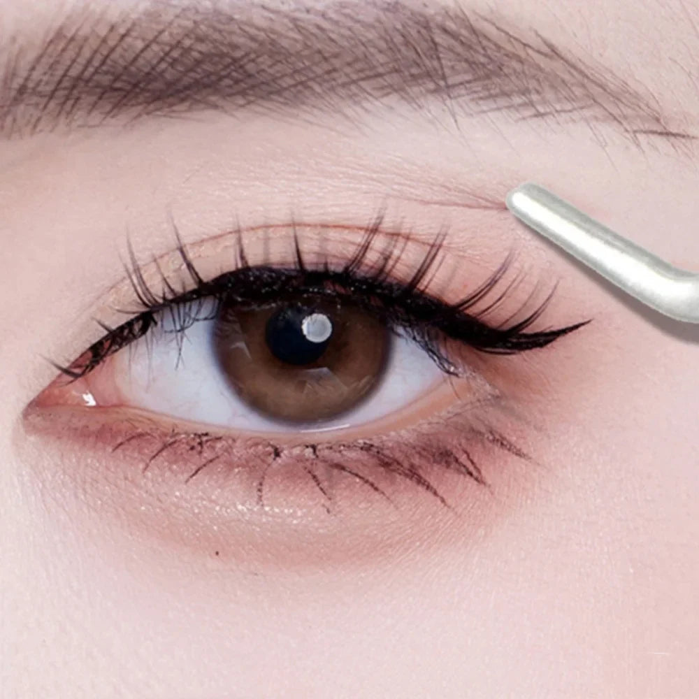 Stainless Steel Eyelash Tweezers with Comb | Lash Tool