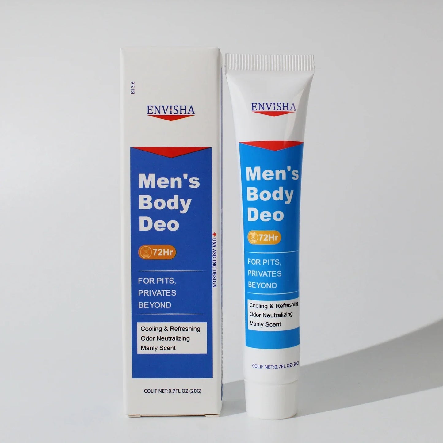 ENVISHA Men's 72-Hour Deodorant Body Lotion – Intimate Care Peaceful Pleasures Health and Wellness