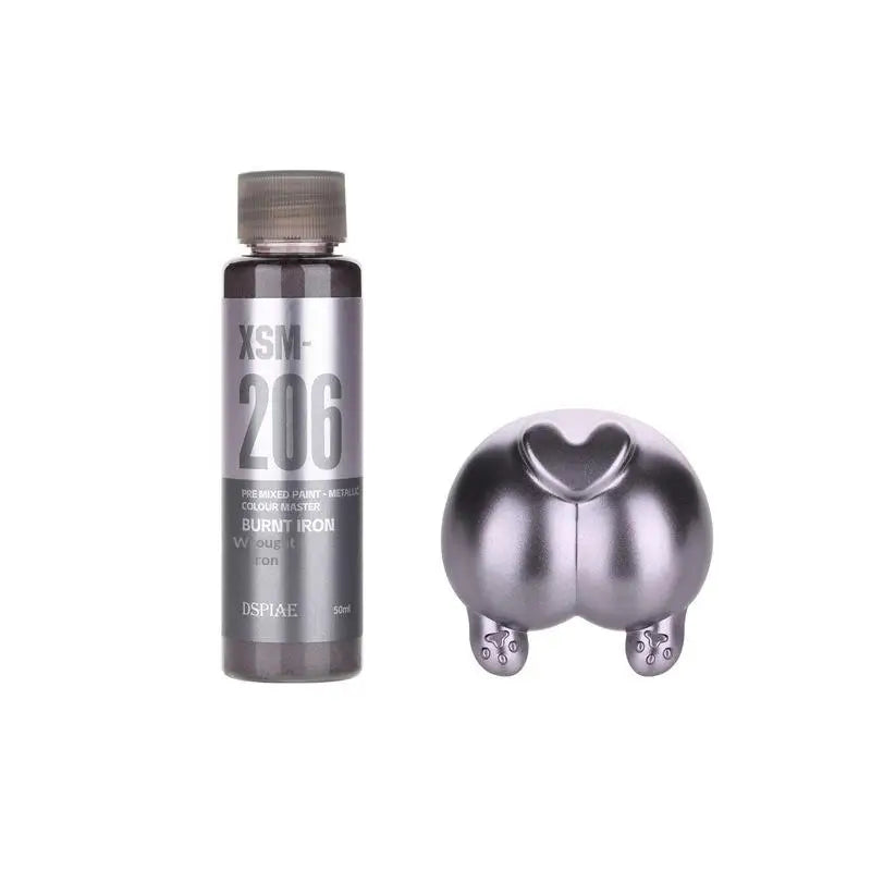 50ml Water-Based Pre-Mixed Metal Paint for Scale Models & Airbrush