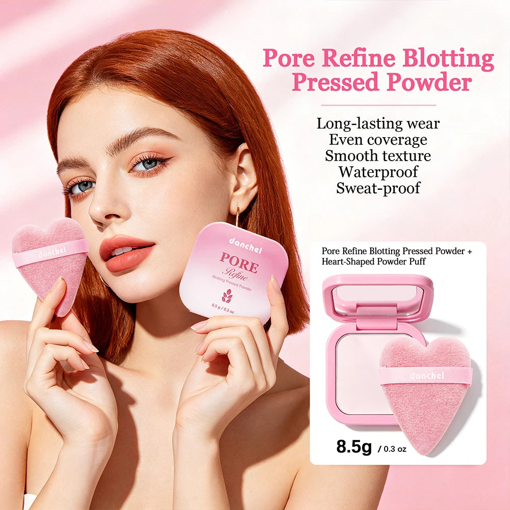 Pore Refine Blot & Porefect Set Pore-Blurring 12h Matte Oil Control Primer, Setting Spray, Touch-up, Powder Puff 4PCS Makeup Kit Peaceful Pleasures Health and Wellness
