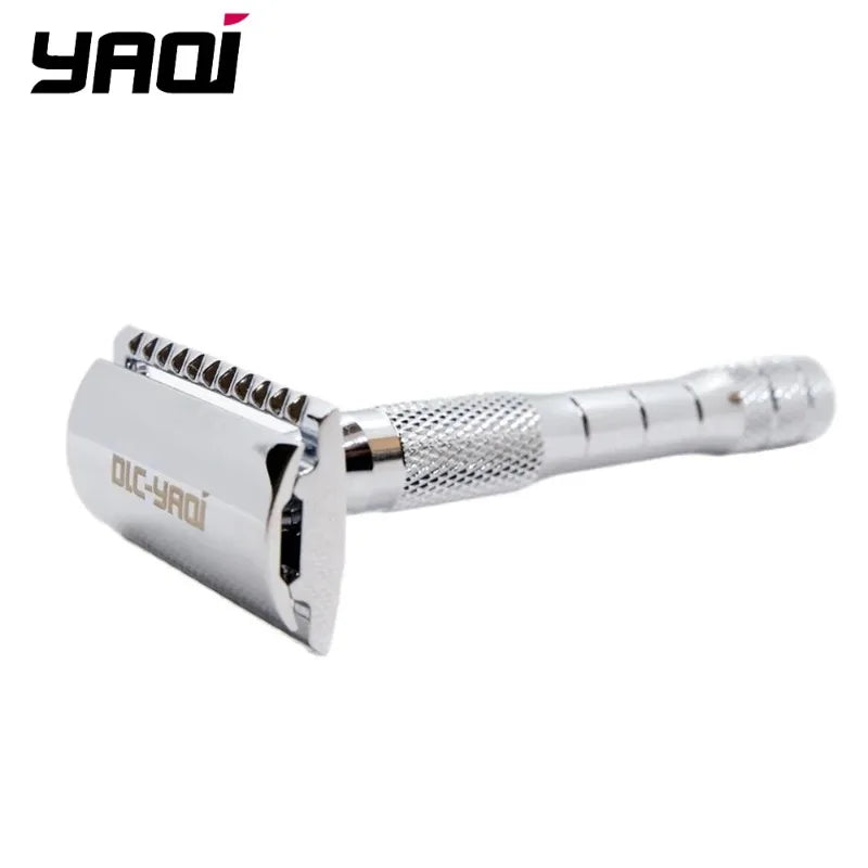 Yaqi Chrome Color Wet Shaving Double Edge Safety Razor Gift With 97mm Total Length And 92g Weight Provide Comfortable Shaving Peaceful Pleasures Health and Wellness RAC1801