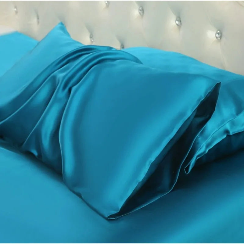 100% Mulberry Silk Pillowcase 22 Momme -Ultra Premium 6A Grade Silk - Envelope Style Breathable Cooling Pillow Cover-51*66CM Peaceful Pleasures Health and Wellness