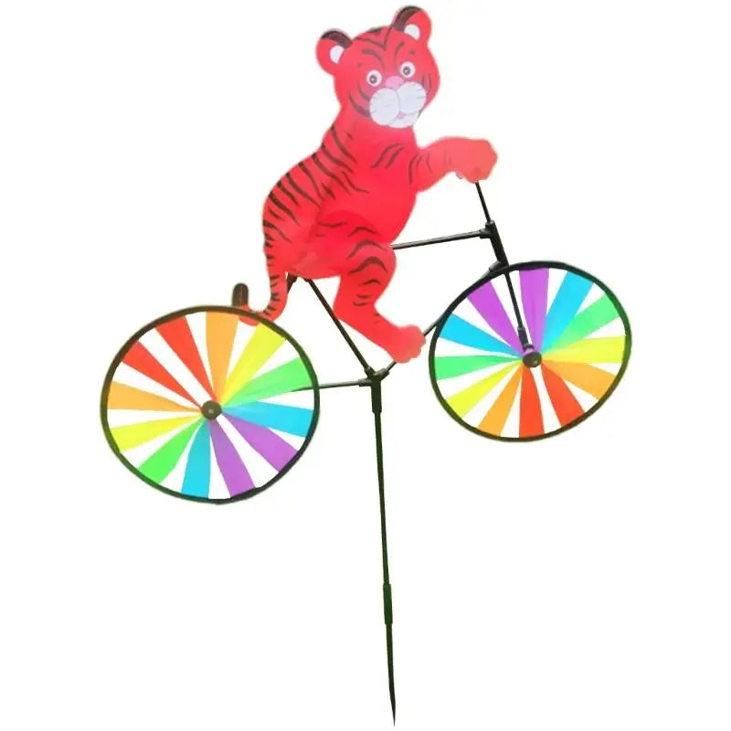 Animal Cycling Windmill Garden Spinner | Weather-Resistant