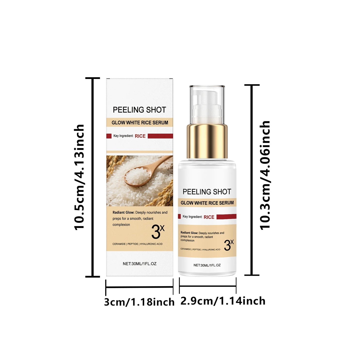 Rice Essence Brightening Serum | Niacinamide & Ceramide 30ml