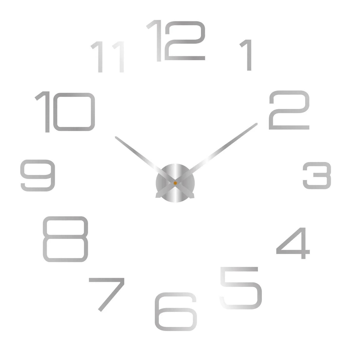 Large 3D DIY Acrylic Wall Clock – Luminous, Frameless, Adjustable 40–130cm for Living Room & Home Decor