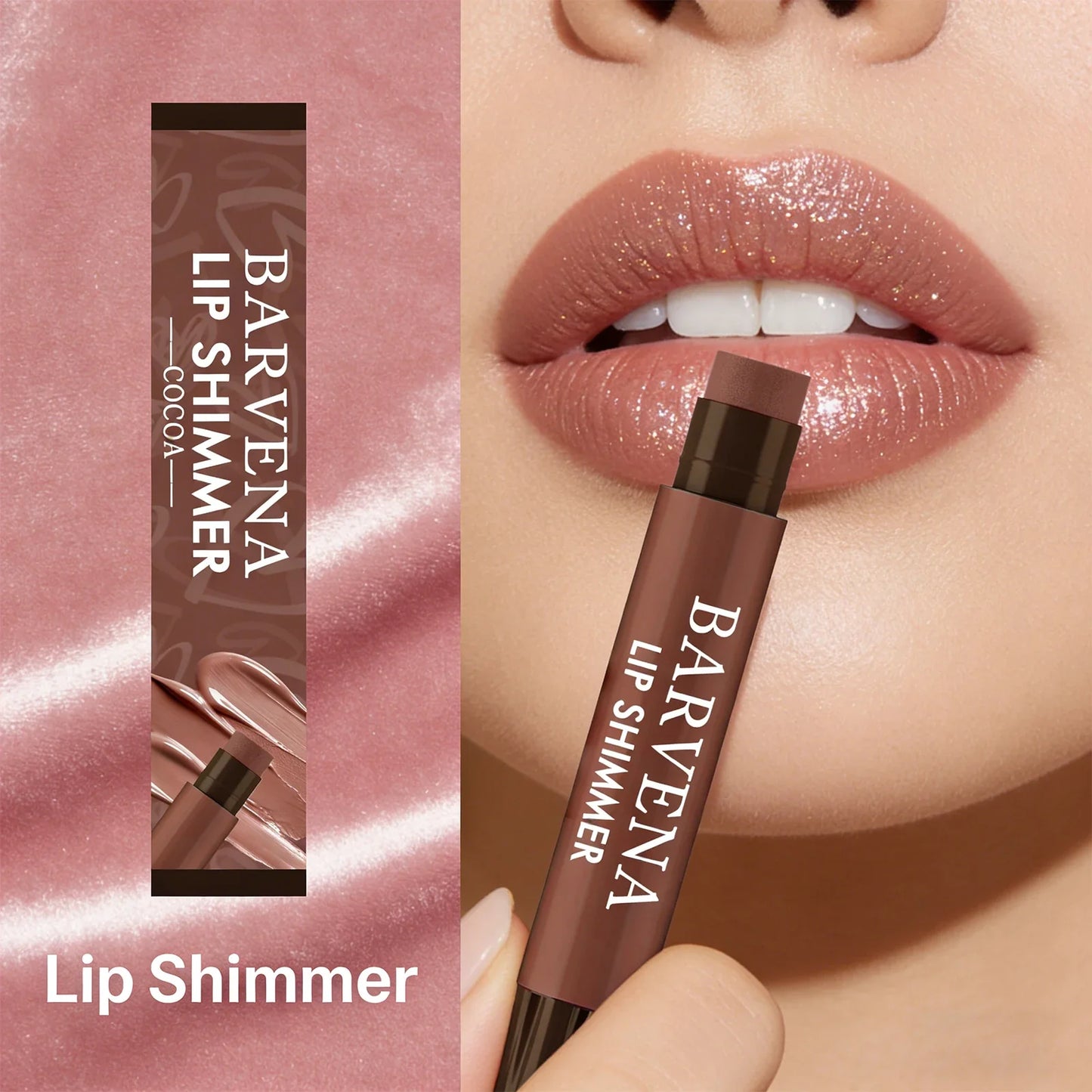 Cocoa Shimmer Lip Balm – Moisturizing, Non-Sticky Daily Lip Care
