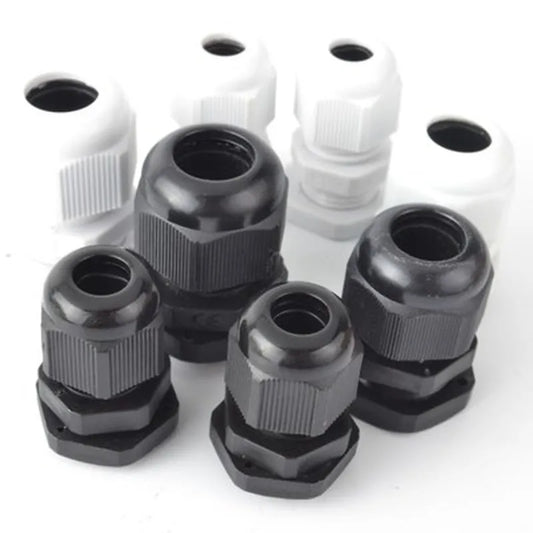 10Pcs White Black Waterproof Nylon Plastic Cable Gland Connector IP68 PG7 PG9 PG11 PG13.5 PG16 Peaceful Pleasures Health and Wellness PG7 White