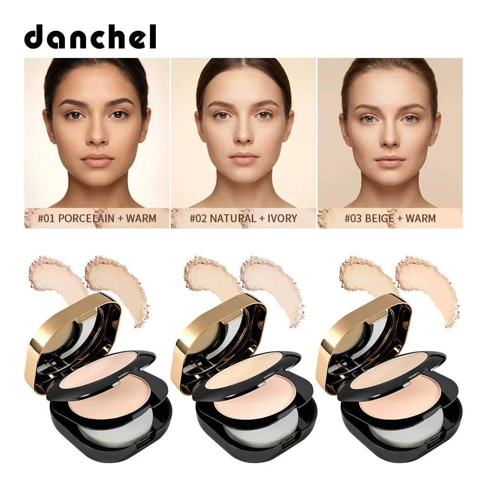 Collagen Dual Layer Pressed Powder – Matte Finish & Oil Control