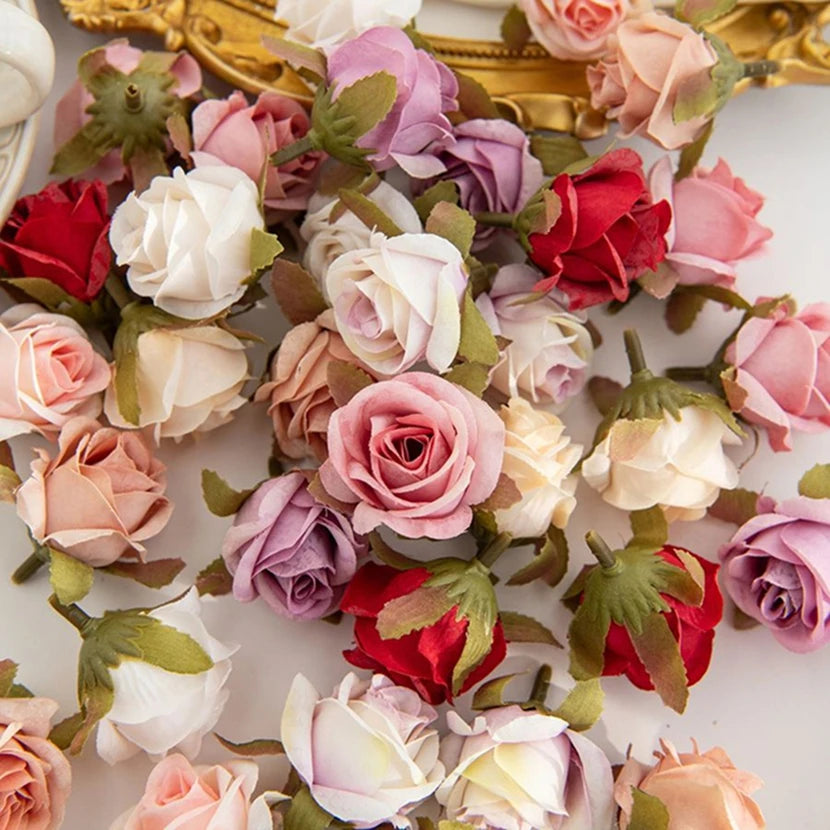 Artificial Silk Rose Flower Heads – Wedding & Party Décor
