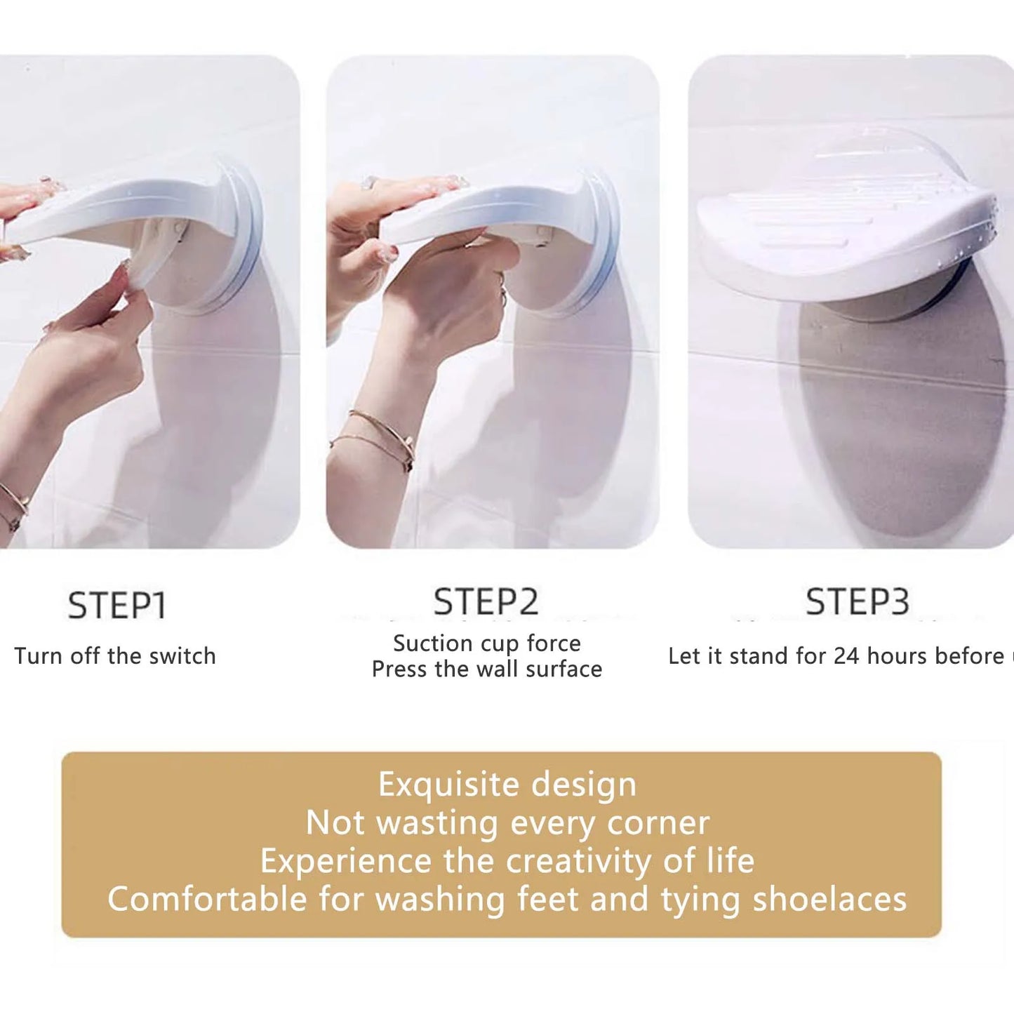 Bathroom Shower Foot Mat Lightweight Home Accessories Foot Rest Suitable for Cutting Nails Brushing Shoes Pedal Bath Rug Safety Peaceful Pleasures Health and Wellness