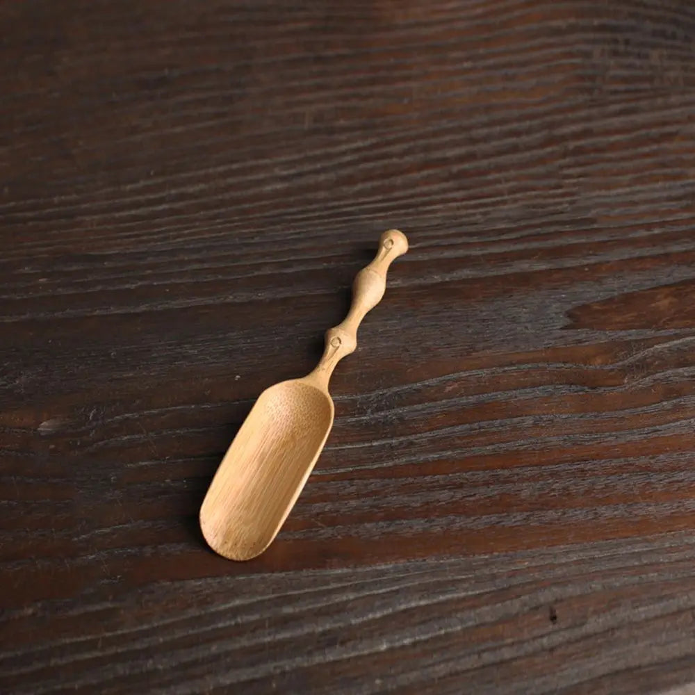 Retro Bamboo Tea Set – Spatula, Teaspoon & Tea Shovel