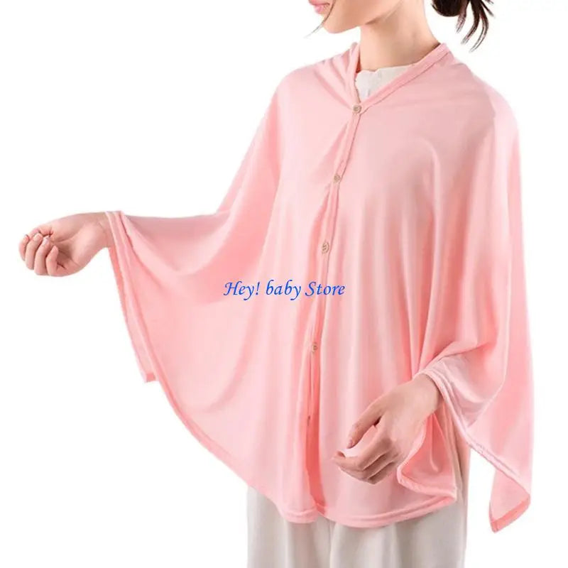 Breathable Cotton Nursing Cover – Adjustable Breastfeeding Shawl