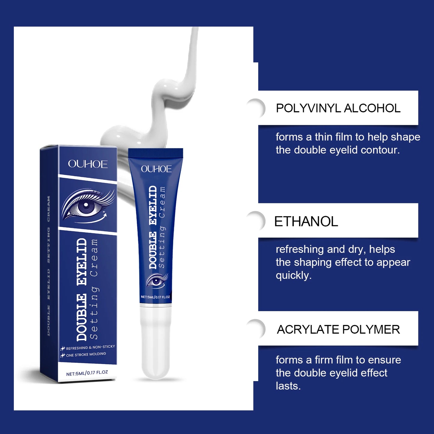 Double Eyelid Shaping Cream | Waterproof Lifting & Long-Lasting