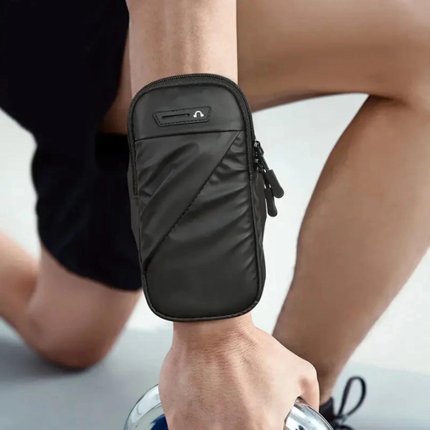 Running Phone Armband Bag Waterproof Sports Jogging Case Cover for Mobile Phone Multifunctional Arm Bag Peaceful Pleasures Health and Wellness