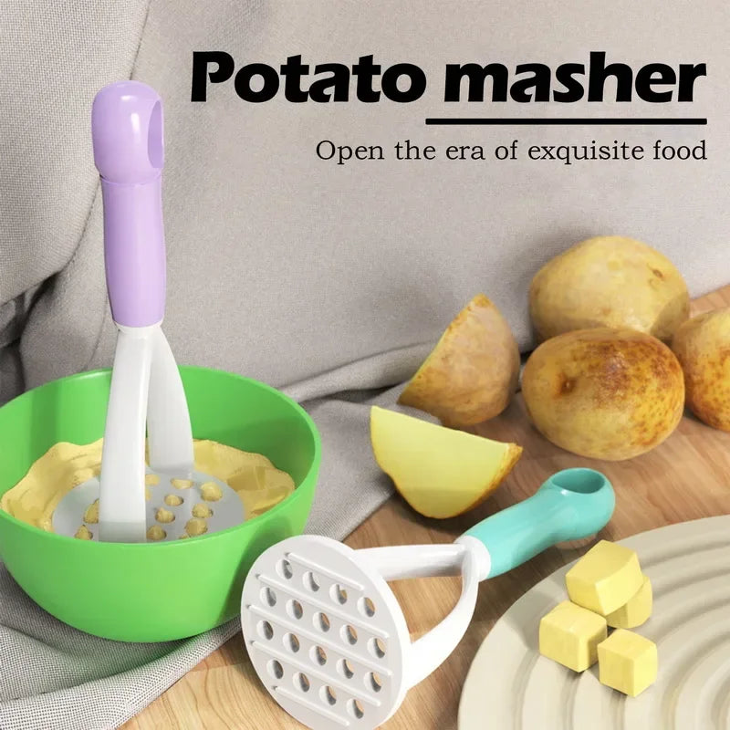 New Manual Mashed Potato Press for Home Use Baby Food Tool Multi Functional Kitchen Tool for Pumpkin Yam Practical Kitchen Tools Peaceful Pleasures Health and Wellness