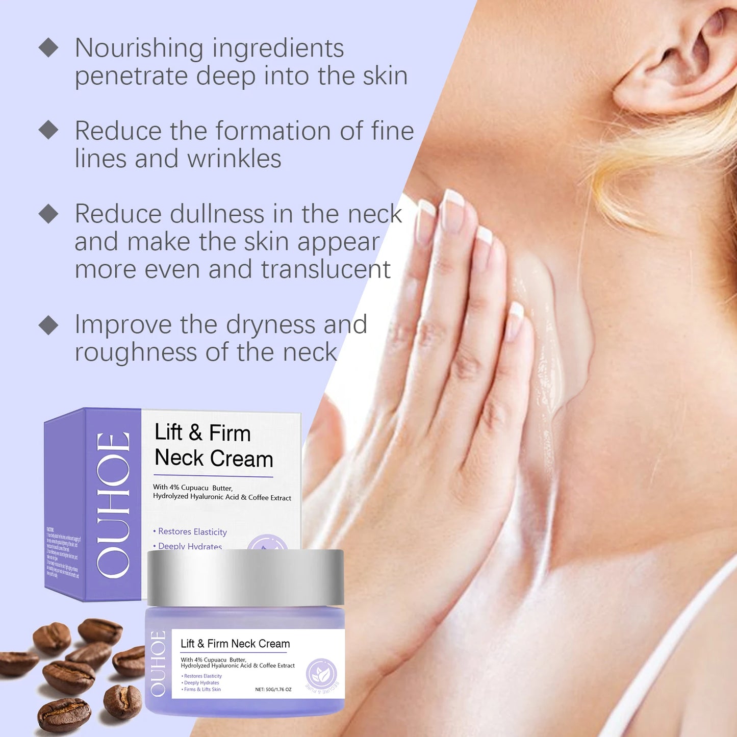 Firming Neck Cream – Lift, Tighten & Reduce Fine Lines | 50g