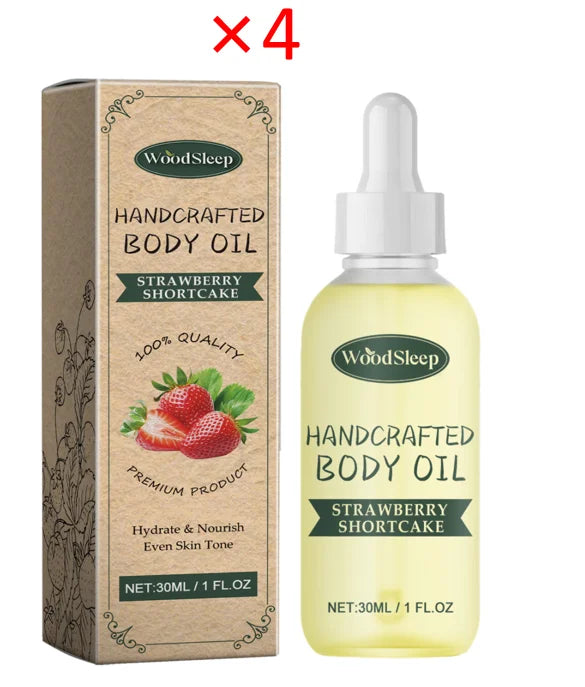 WOODSLEEP Strawberry Body Oil – Firm Skin & Even Skin Tone 30ml
