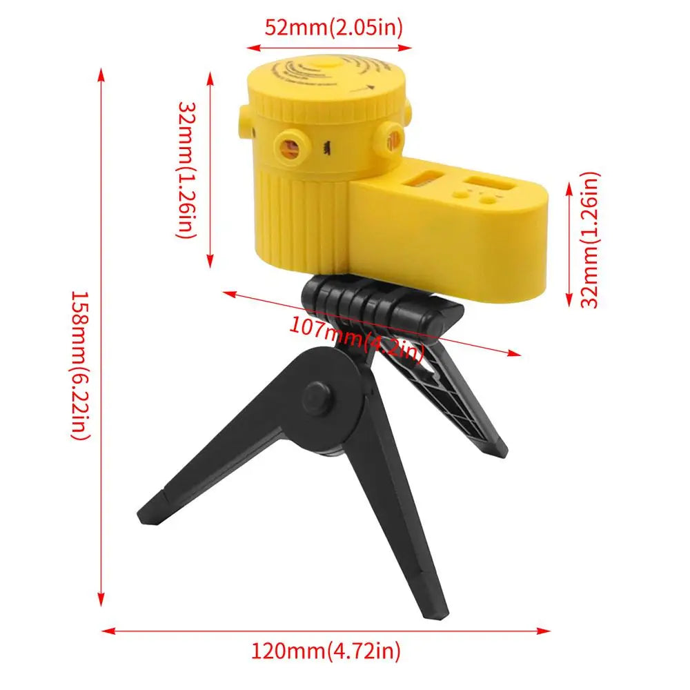 5-Line Laser Level with Foldable Tripod | Auto Self-Leveling