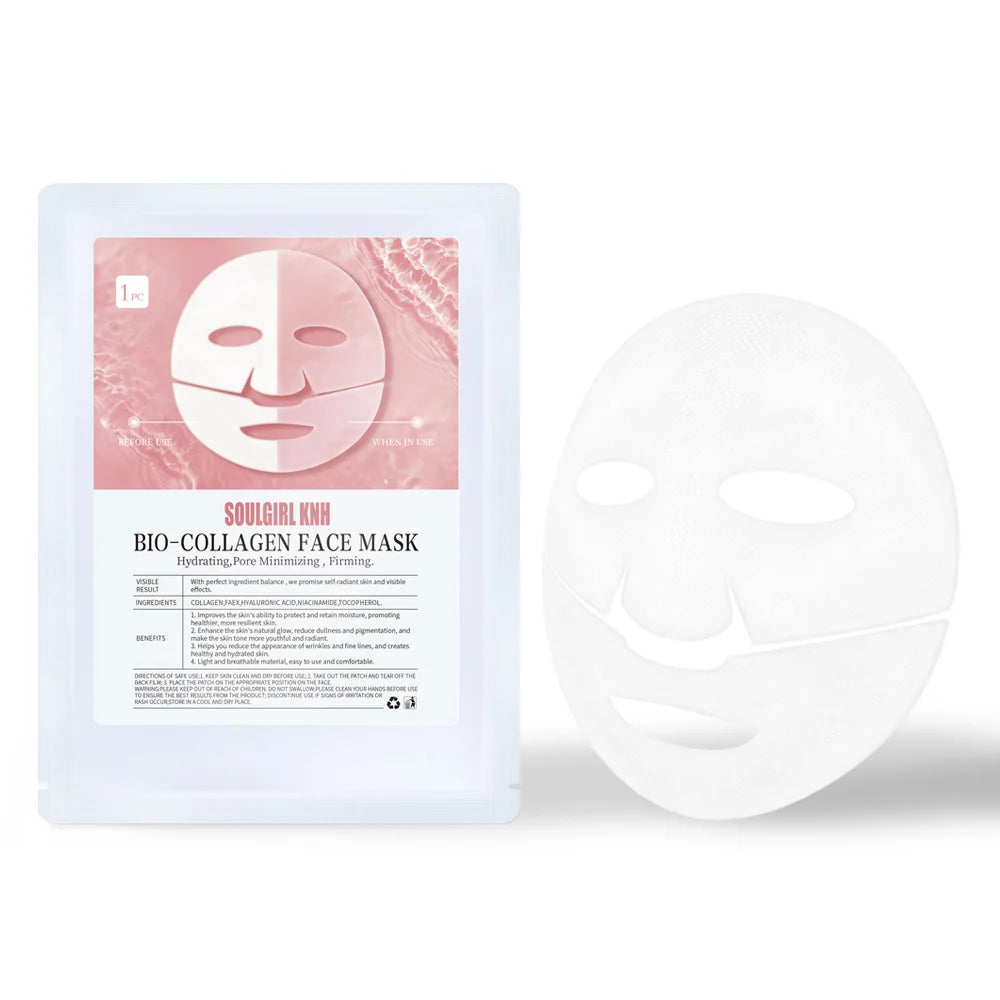 Bio-Collagen Real Deep Mask Overnight Collagen Mask with Hydrolyzed Collagen Soluble Collagen Sheet Mask for Skin Care Korean Peaceful Pleasures Health and Wellness