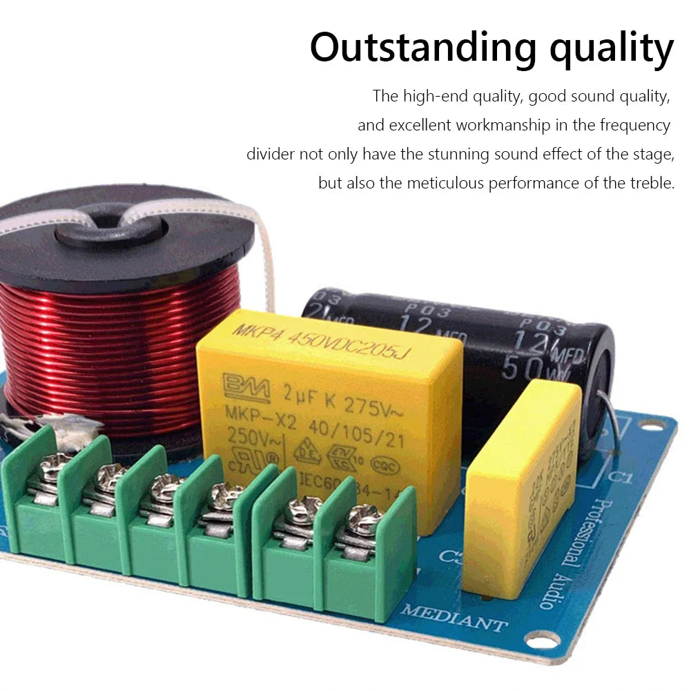 3-Way Hi-Fi Crossover Filter Module MKP 200W – 3.5–8" Speakers