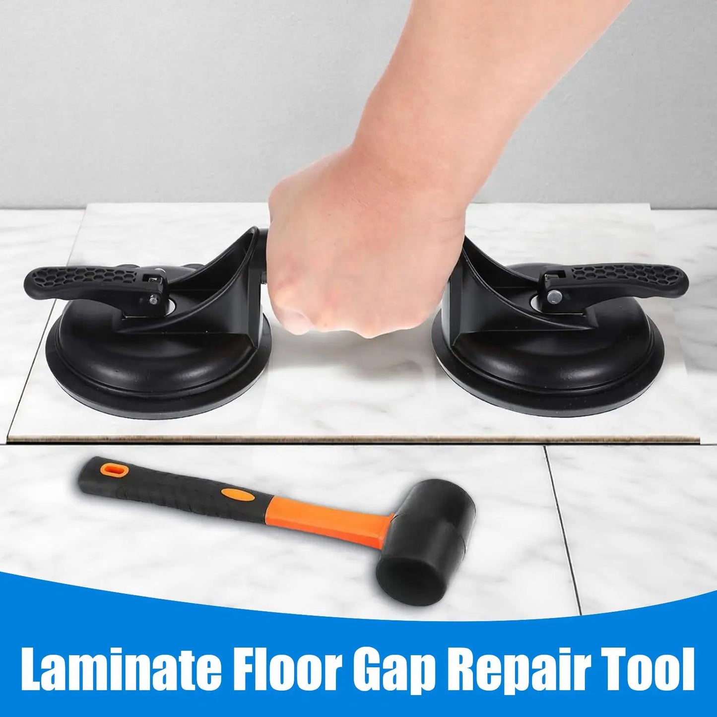 Floor Gap Fixer Tool, Heavy Duty Suction Cup Puller for Laminate Flooring Installation, Cabinet, Shower Panel & Drywall Lifting Peaceful Pleasures Health and Wellness