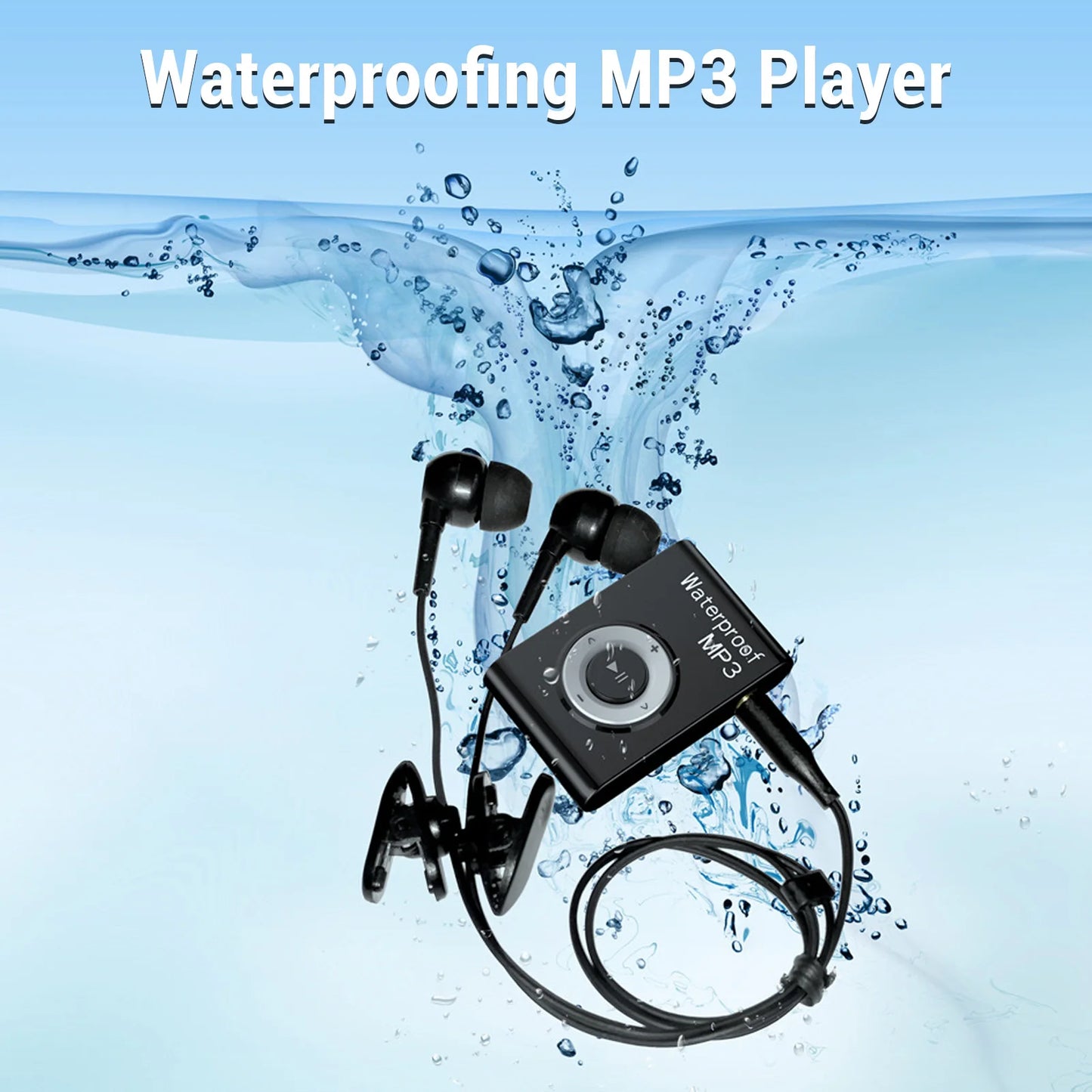 Swimming MP3 Player 8GB Memory Multifunctional Portable Underwater