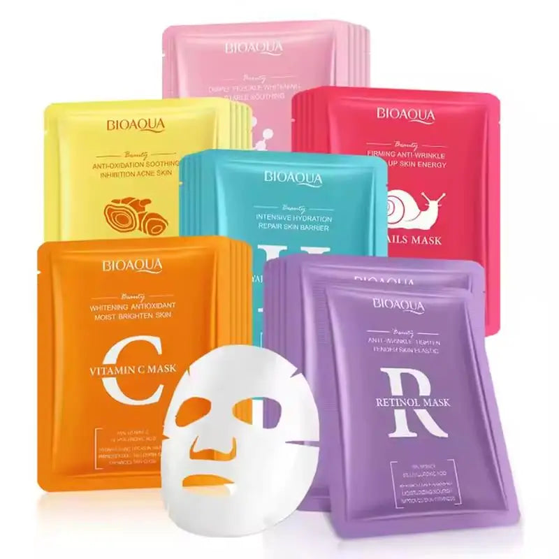 BIOAQUA Snail Hyaluronic Acid Retinol Face Mask 5/10 Pack