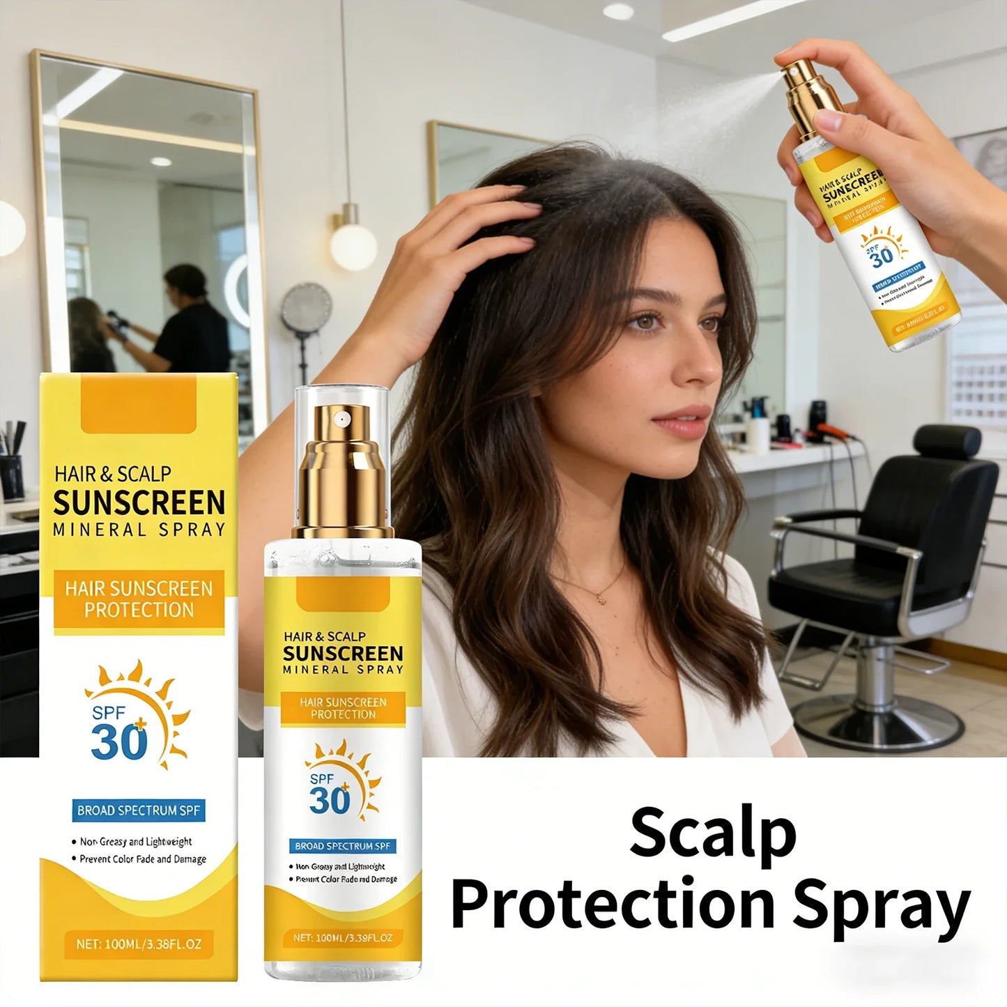 100ml Scalp Protection Spray – UV Defense & Color Lock