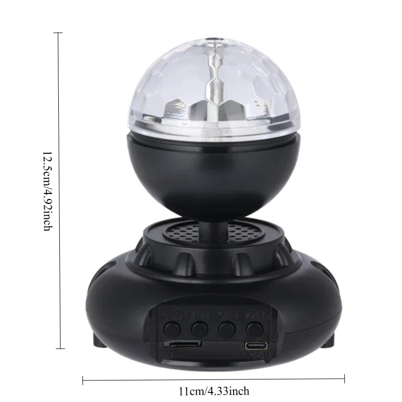 Bluetooth Disco Ball Speaker RGB LED Rotating Party Light