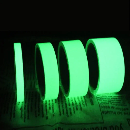 5M Fluorescent Glow in Dark Tape, Night Vision Adhesive Stickers for Home Warning Party, Double Sided Luminous Tape for Useful Peaceful Pleasures Health and Wellness