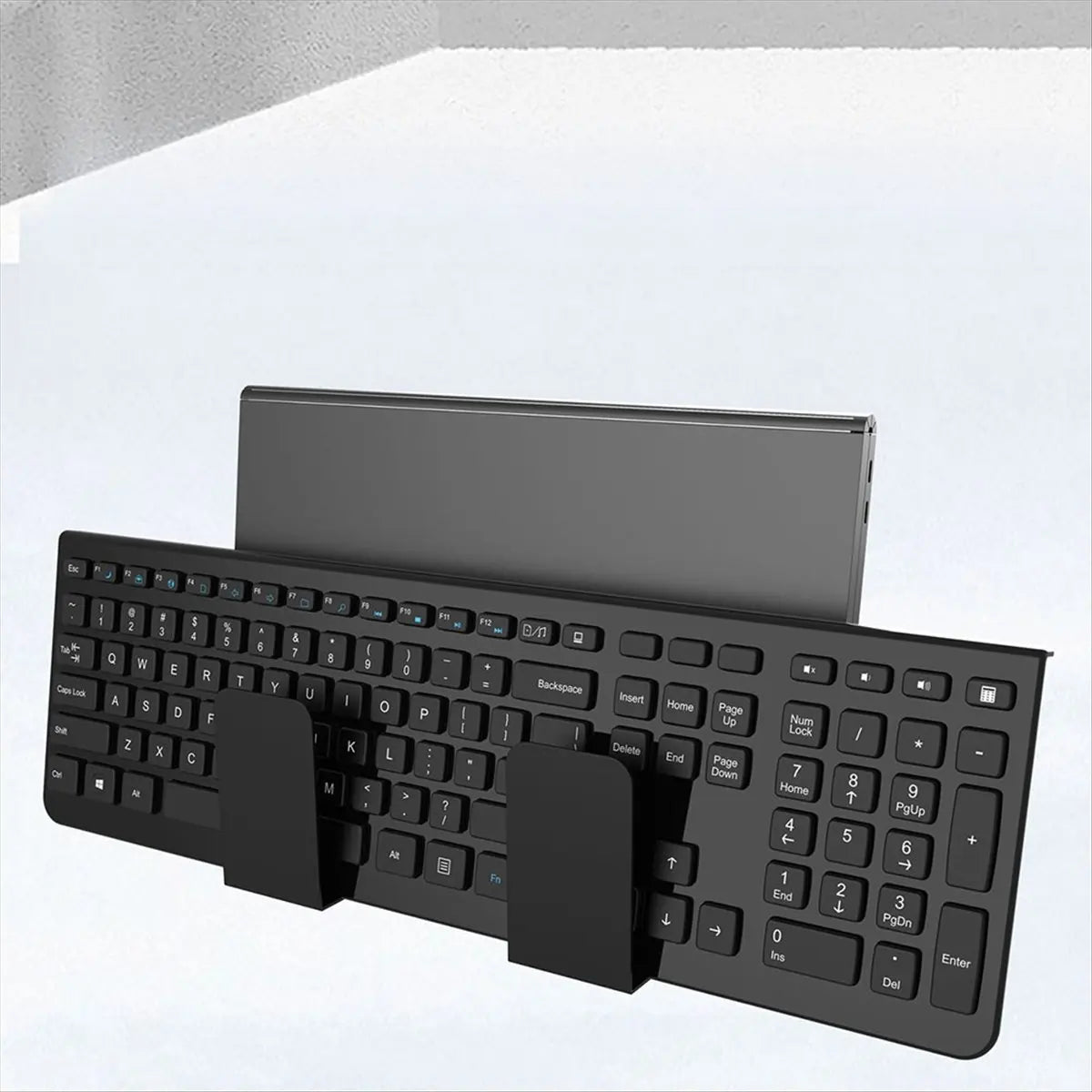 Universal Wall Mount Laptop Stand – Dual Layer Shelf Organizer Peaceful Pleasures Health and Wellness