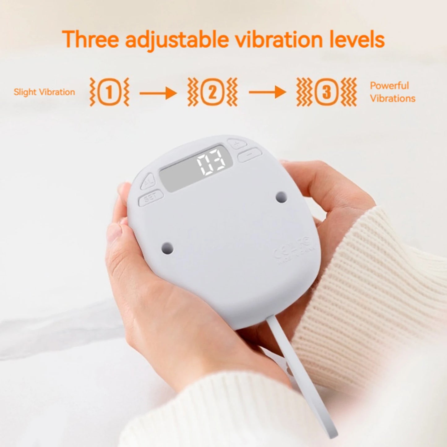 LED Vibrating Digital Alarm Clock | Dual Alarm, 3 Vibration Modes