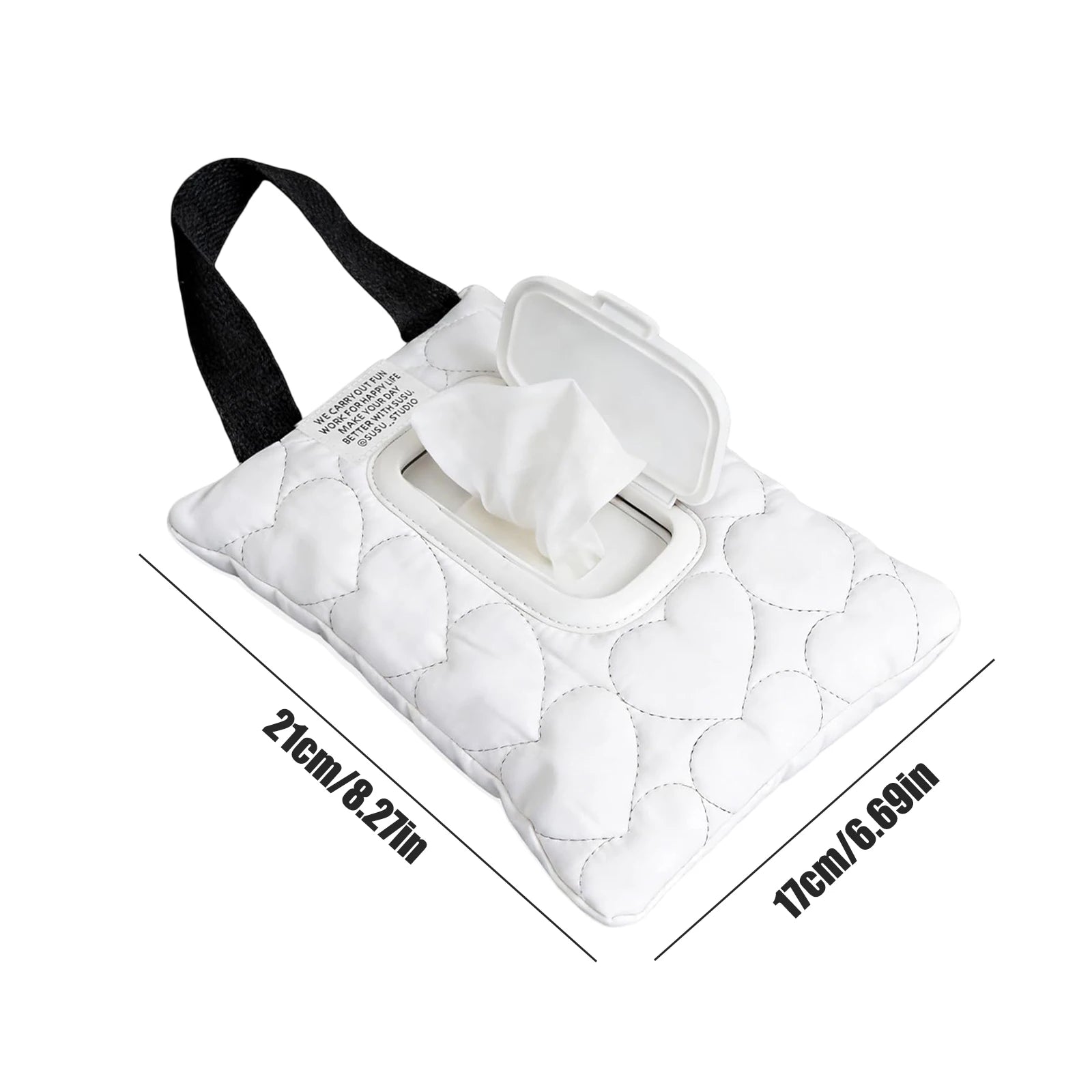 Car Tissue Box Holder Waterproof Hanging Baby Wipe Pouch for Stroller Headrest Portable Travel Paper Organizer Bag Accessory Peaceful Pleasures Health and Wellness