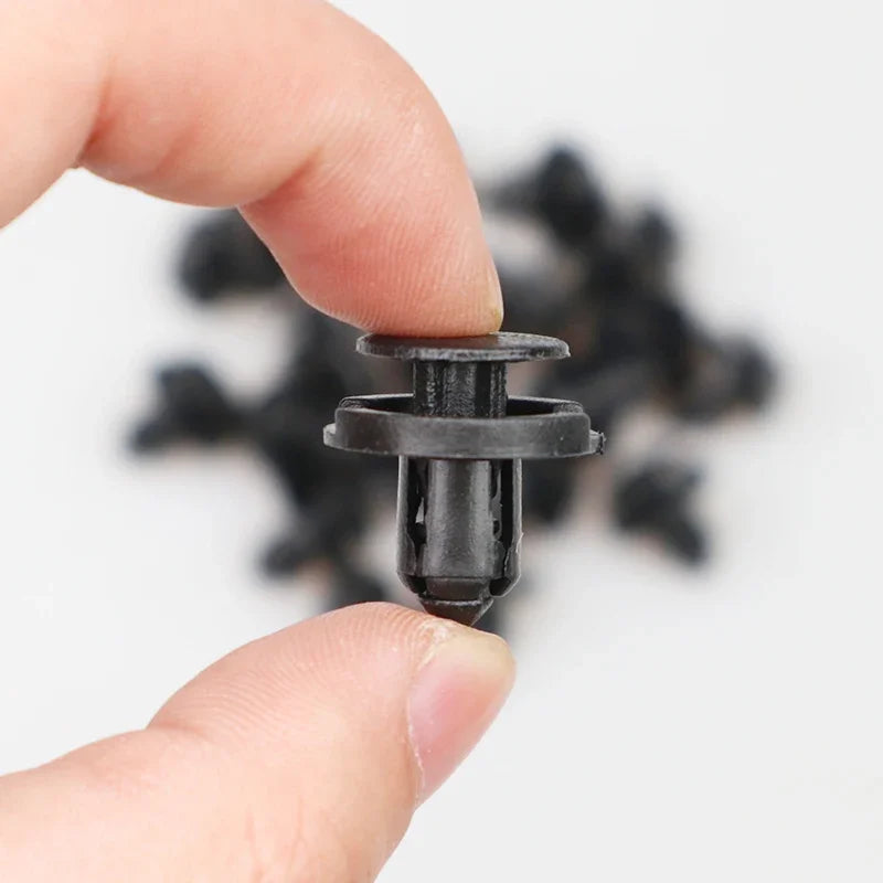 30pcs 8mm Diameter 8mm Black Vehicle Car Bumper Door Panel Fender Liner Clips Retainer Plastic Auto Fasteners Rivets Clips Peaceful Pleasures Health and Wellness