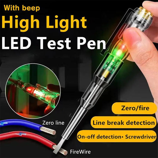 Intelligent Non-Contact Voltage Tester Pen - AC Voltage Detector 70-250V with Smart Power Indication - Safe Live Wire Detection Peaceful Pleasures Health and Wellness