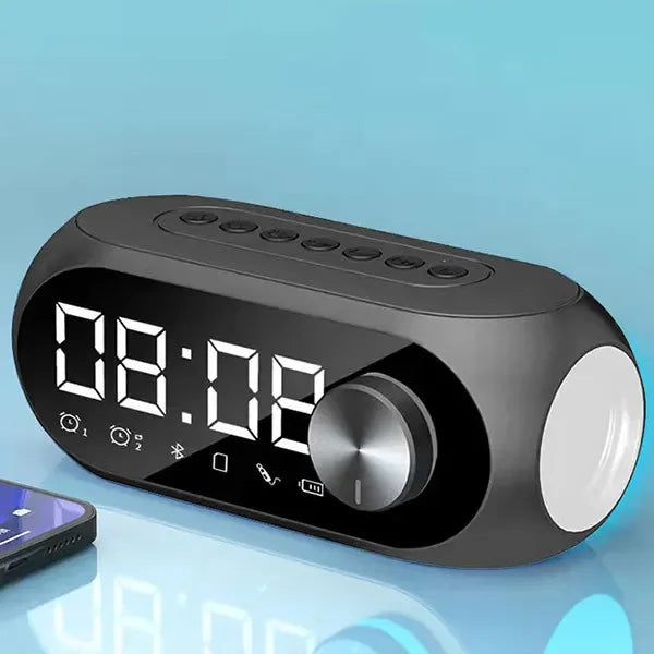 AyeBeau Bluetooth Speaker Alarm Clock FM Radio – Portable S8