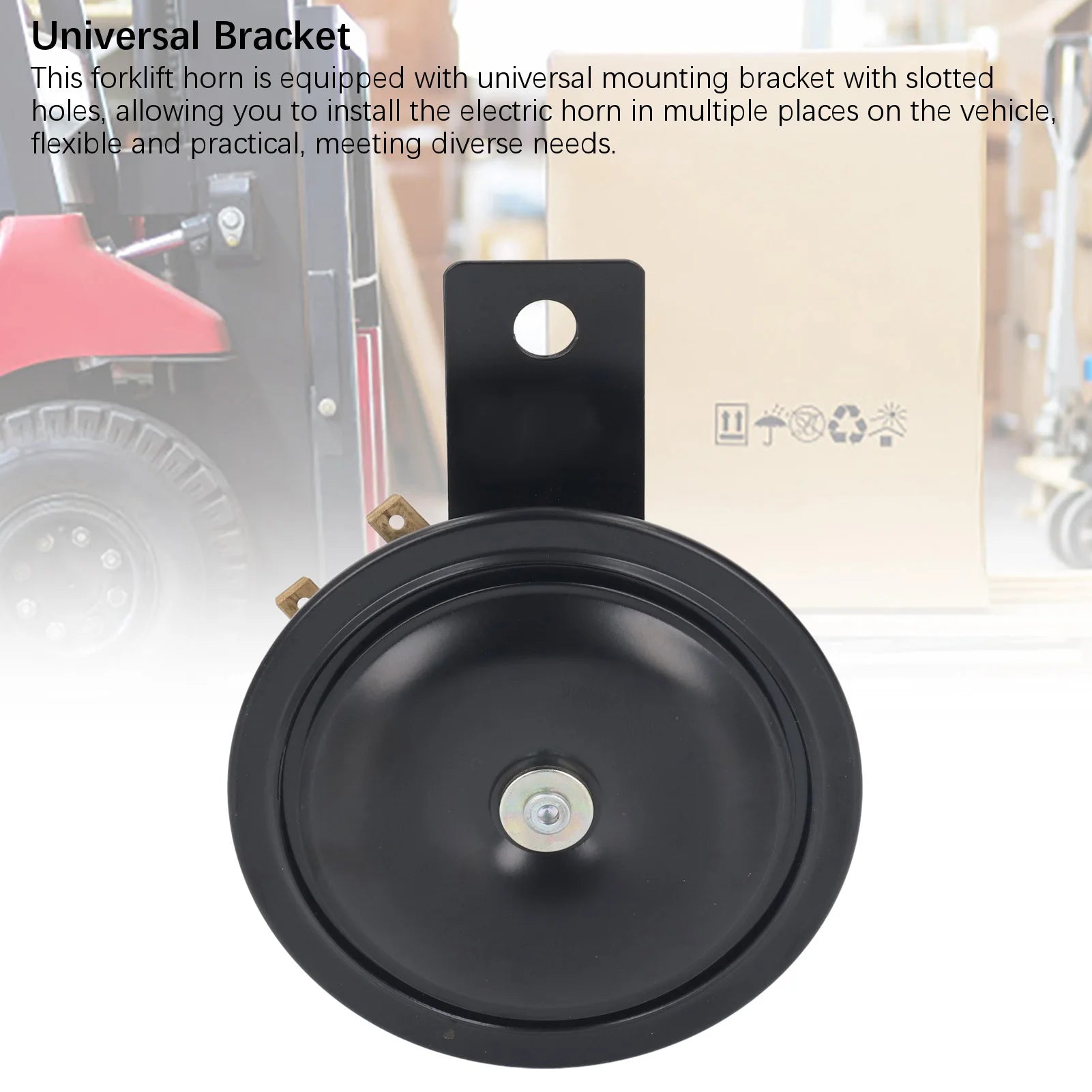 Car Warning Horn Wide Compatibility 105dB High Volume Waterproof Shell 24V 3A Electric Forklift Horn for Large Truck Excavator Peaceful Pleasures Health and Wellness