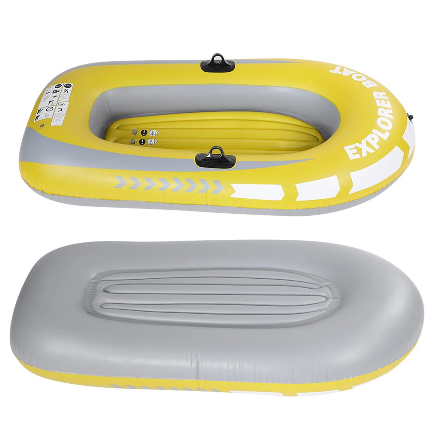 PVC Inflatable Kayak Canoe 2 Person Rowing Air Boat Fishing Drifting